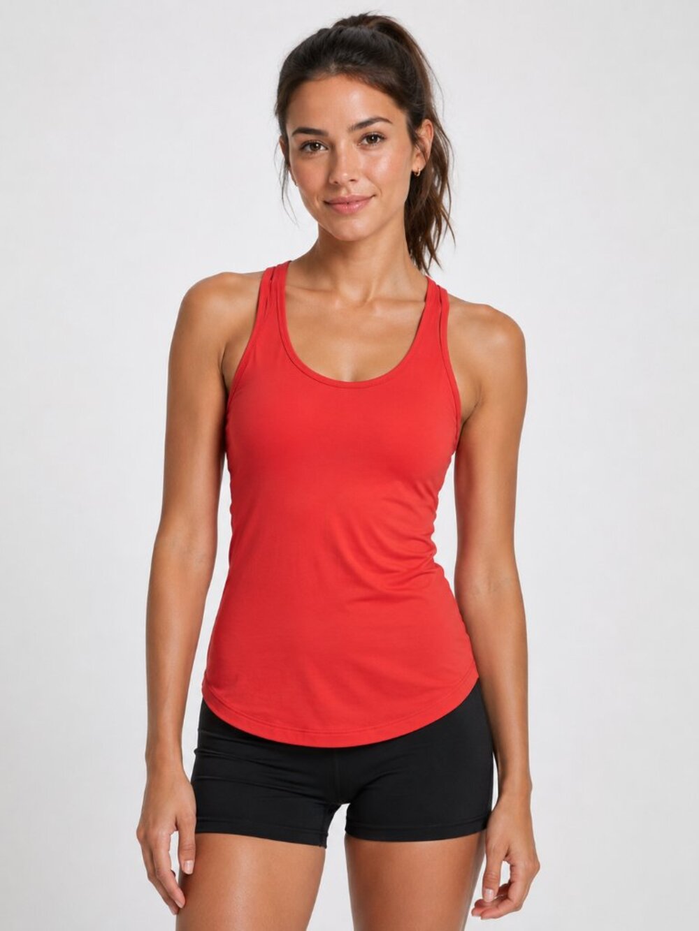 Lululemon Cool Racerback Tank Top Size 4 Small Bright Red Orange Athletic Yoga